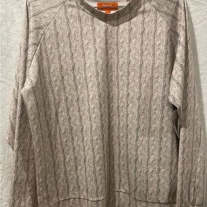 Beige Cable Knit Sweater (1)